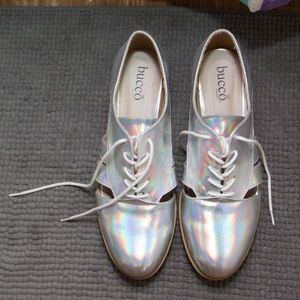 Unique Silver Shoes